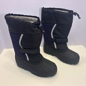 L.L. Bean Kids Black and Blue Boots